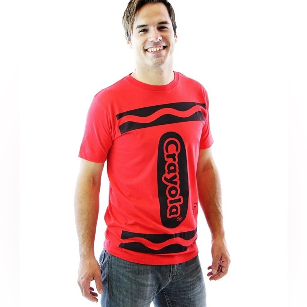Crayola Vibrant Red T-Shirt unisex size XL